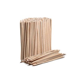 Agitadores de café de madera, paquete de 1000 varillas desechables, palitos de madera de 5.5 pulgadas para café y cócteles, mez