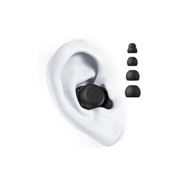 AGPTEK - Tapones para los oídos con cancelación de ruido para dormir, paquete de 2 tapones reutilizables de silicona suave con 