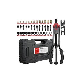 AIUITIO - Herramienta de tuerca de remache de 16 pulgadas, kit de herramientas de tuerca de liberación automática con 13 mandri