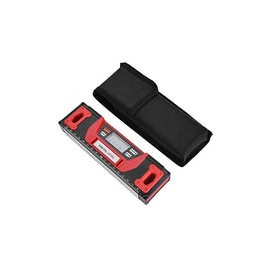 Aleación de aluminio digital Buscador de ángulo magnético Nivel 4 x 90 ° Inclinómetro 200 mm con base magnética