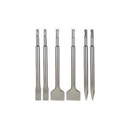 ALL-CARB SDS Plus Juego de 6 cinceles de acero de 40 cr, juego de brocas para hormigón, juego de cincel giratorio, incluye cinc