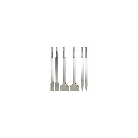 ALL-CARB SDS Plus Juego de 6 cinceles de acero de 40 cr, juego de brocas para hormigón, juego de cincel giratorio, incluye cinc