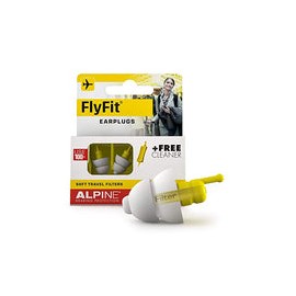 Alpine FlyFit Tapones para los oídos para avión - Regulan la presión del aire para prevenir el dolor de tímpano - Filtros suave