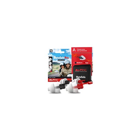 Alpine MotoSafe Pro Tapones para los oídos - Tapones para carreras y giras - Evita daños auditivos durante la práctica del moto
