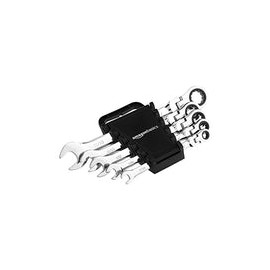 AmazonBasics - Juego de llaves de trinquete flexibles, SAE, 5 piezas