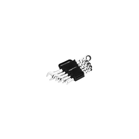 AmazonBasics - Juego de llaves de trinquete flexibles, SAE, 5 piezas