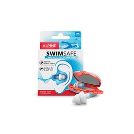Alpine SwimSafe Tapones Reutilizables para Nadar - Cómodos tapones con filtro a prueba de agua para adultos - Bloquean el agua 