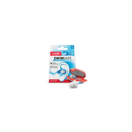 Alpine SwimSafe Tapones Reutilizables para Nadar - Cómodos tapones con filtro a prueba de agua para adultos - Bloquean el agua 