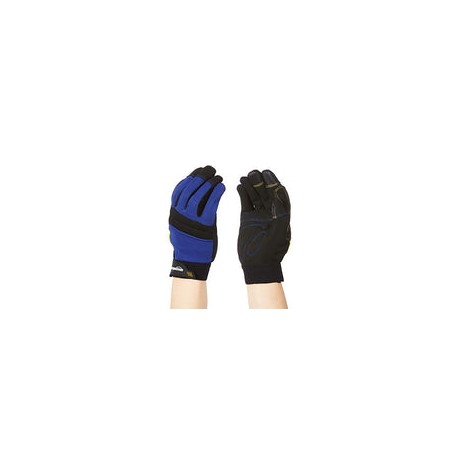 AmazonBasics Enhanced Flex Grip Work Gloves, Blue, XXL