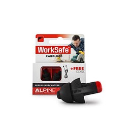 Alpine WorkSafe Tapones Protección auditiva para los DIY y el Trabajo - Tapones de Trabajo - Cordón de Seguridad Gratuito - Cóm