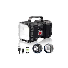 AlpsWolf - Linterna recargable, LED, 10000 mAh, 1200 lm, 20 h, modo de espera ultra largo, 3 + 4 modos de luces, impermeable, c
