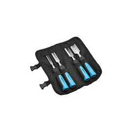 AmazonBasics Juego de 4 cinceles para madera, 1/2 pulgada a 1.25 pulgadas