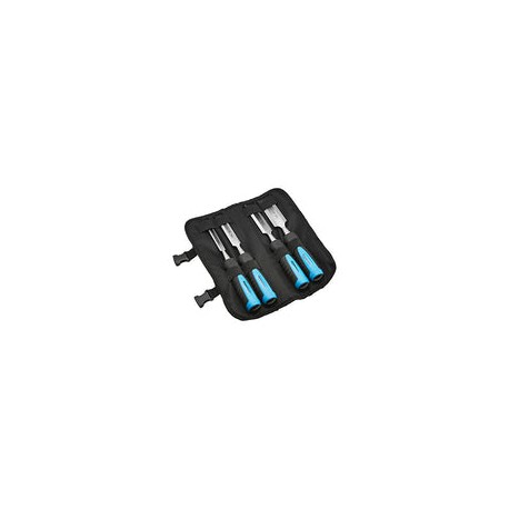 AmazonBasics Juego de 4 cinceles para madera, 1/2 pulgada a 1.25 pulgadas