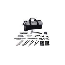 AmazonBasics, Juego de herramientas básicas de reparación con bolsa para el hogar, 115 piezas