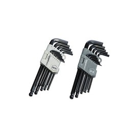 AmazonBasics, Juego de llave hexagonal y llave Allen final Rojoondeado, 26 piezas llave hexagonal/llave Allen con extremo de bo