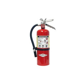 Amerex B402 - Extintor de incendios de grado químico seco ABC de 5 libras, clase A B C, con soporte de pared