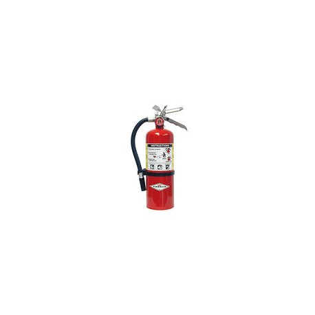 Amerex B402 - Extintor de incendios de grado químico seco ABC de 5 libras, clase A B C, con soporte de pared