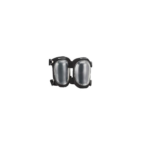 AmazonCommercial Easy - Rodilleras giratorias, 22,86 cm, transparente, 1 par