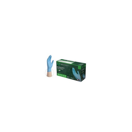 AMMEX - X344100-BX - Nitrile Gloves - X3 - Disposable, Powder Free, Latex Rubber Free, Industrial, 3 mil, Medium, Blue (Box of 