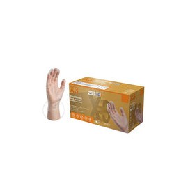 AMMEX GPX3D - Guantes de vinilo - GPX3D - Desechables, sin polvo, industriales, 3 mil, transparente, Desechable, Transparente, 