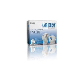 AMBIDERM Guante ESTÉRIL Caja C/100 PZAS (Mediano)