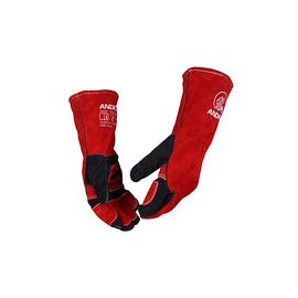 ANDELI Guantes de soldadura de forja de cuero, con costuras de Kevlar, guantes para soldador Mig/Stick/Tig/barbacoa/manejo de a