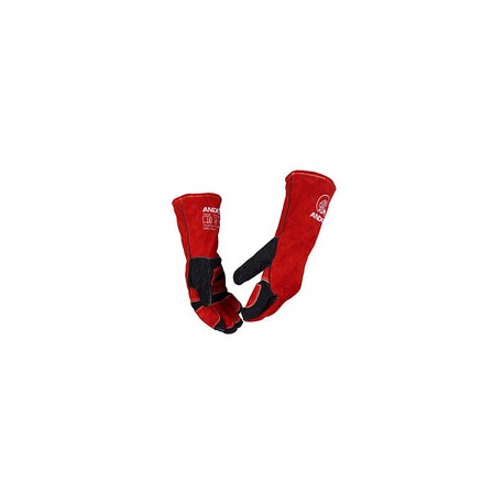 ANDELI Guantes de soldadura de forja de cuero, con costuras de Kevlar, guantes para soldador Mig/Stick/Tig/barbacoa/manejo de a
