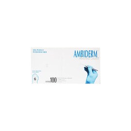 Ambiderm Guante NO ESTERIL Grande NITRILO DESECHABLE Libre DE Latex Y Polvo Azul Caja C/100