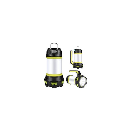 ANNA TOSANI Linterna de Cámping Recargable Antorcha Lámpara 4 Modos de Luces de Trabajo Farol de Cámping Resistente al Agua con
