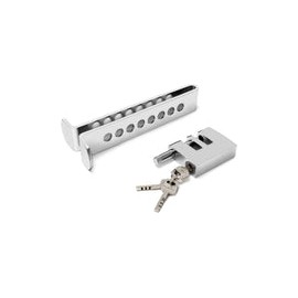 ANNTHOR Bloqueo de Embrague de Acero Inoxidable, Bloqueo de Pedal Antirrobo, Automóviles Dispositivo Antirrobo, 8 Agujeros Anti