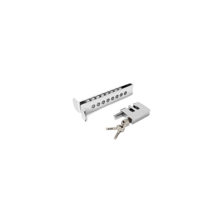 ANNTHOR Bloqueo de Embrague de Acero Inoxidable, Bloqueo de Pedal Antirrobo, Automóviles Dispositivo Antirrobo, 8 Agujeros Anti