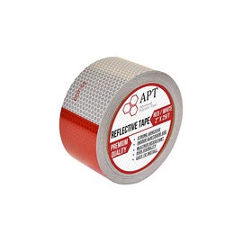 APT Dot-C2 Cinta reflectante de grado de alta intensidad (2" x 75 pies, rojo/blanco), cinta de visibilidad, rojo y blanco para 
