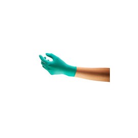 Ansell TouchNTuff 92-600 - Guante ligero de nitrilo con puño de abalorio, resistente a los productos químicos/salpicaduras, sin