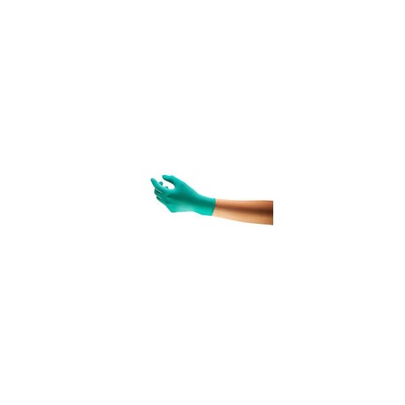 Ansell TouchNTuff 92-600 - Guante ligero de nitrilo con puño de abalorio, resistente a los productos químicos/salpicaduras, sin