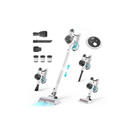 Arien Aspiradora inalámbrica, 26Kpa Potente Aspiradora de Succión con Pantalla LED, 6 en 1 Aspiradora de Mano Ligero, Batería E