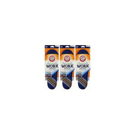 Arm & Hammer - Plantillas de trabajo de espuma viscoelástica acolchadas antifatiga para hombre, Paquete de 3