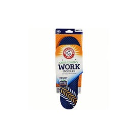 Arm & Hammer - Plantillas de trabajo de espuma viscoelástica, para hombre, tallas 8-13, 1 par, Paquete de 3