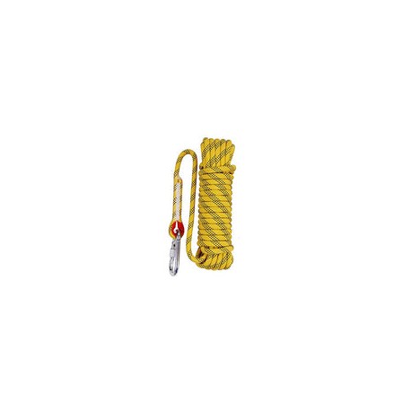 Aoneky 10 mm Cuerda Estática al Aire Libre Cuerda de Escalada, Cuerda de Seguridad Rescate Supervivencia, Multicolor (Amarillo 