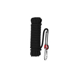 Aoneky 10 mm Cuerda Estática al Aire Libre Cuerda de Escalada, Cuerda de Seguridad Rescate Supervivencia, Multicolor (Negro 1, 