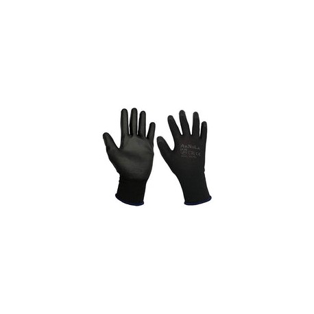 ARNOLA 12 pares de guantes ESD 13G con revestimiento de poliuretano antiestático, guantes de trabajo de seguridad, perfectos pa