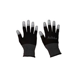 ARNOLA 2 pares de guantes antiestáticos negros de ajuste superior con punta de los dedos de fibra de carbono de 13 G, guantes d