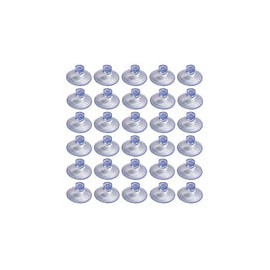 Aoyoho - Ventosas de plástico transparente sin ganchos (20 mm, 120 unidades)