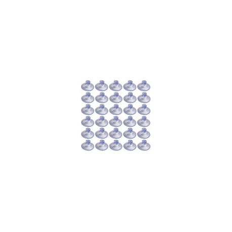 Aoyoho - Ventosas de plástico transparente sin ganchos (20 mm, 120 unidades)