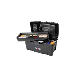 ArtBin Caja de Herramientas con Compartimentos Gemelos en la Parte Superior, 43,2 cm, Negro, 4 uds. por Paquete