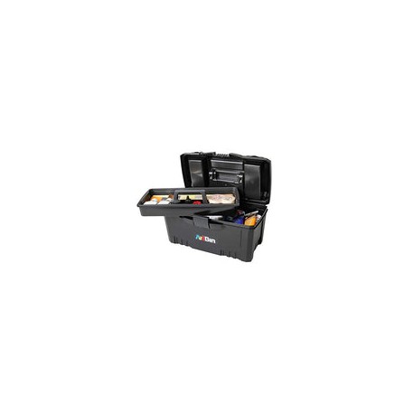 ArtBin Caja de Herramientas con Compartimentos Gemelos en la Parte Superior, 43,2 cm, Negro, 4 uds. por Paquete