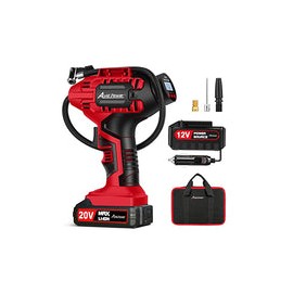 AVID POWER Compresor de aire inflador de neumáticos, bomba inalámbrica de neumáticos de coche de 20 V con batería recargable de
