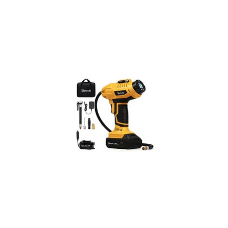 AstroAI Compresor de Aire Inalámbrico para Inflar Neumáticos, 20 V, Batería Recargable, 160 psi, Bomba de Aire Portátil de Mano