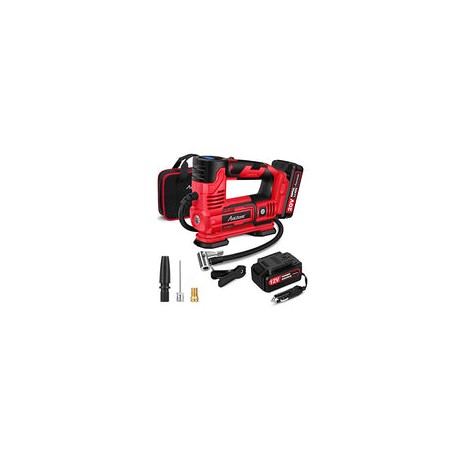 AVID POWER Inflador de neumáticos, compresor de aire portátil, bomba de neumáticos de coche inalámbrica de 20 V con batería rec