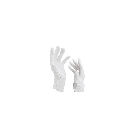 1 Pair Guantes de algodón suave Joya de monedas Guantes de inspección de plata