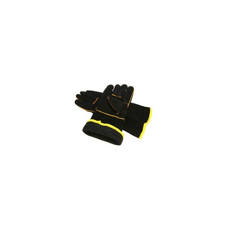 1 par de guantes de protección de soldadura negros resistentes Mig guantes de soldadura guantes de soldadura soldadores guantes